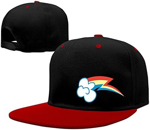 YQUE56 Unisex Iridescent Clouds Hip-hop Cap Hat Adjustalbe Red One Size