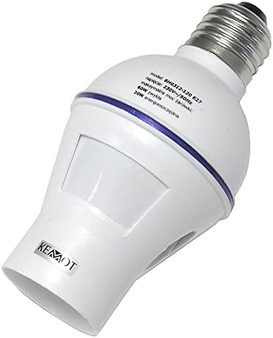 Kemot - Portalámparas con sensor de movimiento PIR 120°: Amazon.es