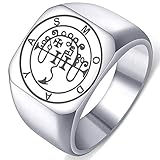 Laser Engraved Demon Asmodai Goetic Seal Lesser Key
