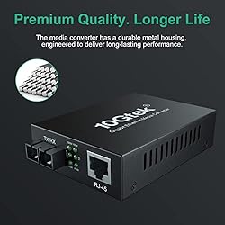 A Pair of Gigabit Single-Mode SC Fiber to Ethernet