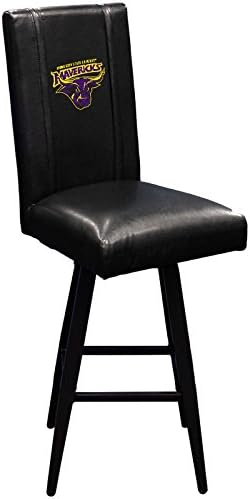 XZipit College Bar Stool Swivel 2000 with Minnesota State Mavericks Logo Panel, Black