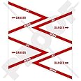 DANGER JET INTAKE US Navy USAF Aircraft 2" (50mm) Vinyl Stickers, Decals x4