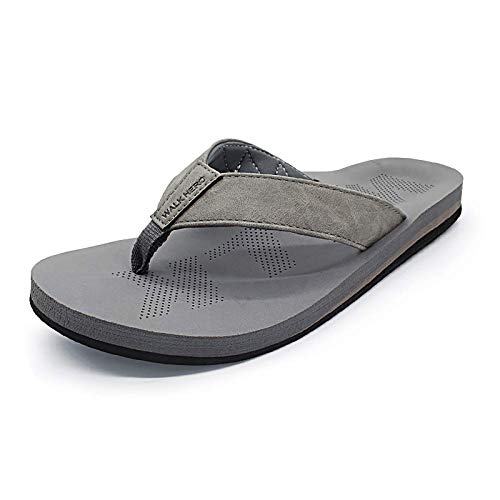 Men Sandals Flip Flop with Orthotic Arch Support Athletic Slide Sandals for Men with Soft