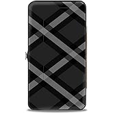 Buckle-Down Women's Hinge Wallet-Buffalo Plaid, 7" x 4"