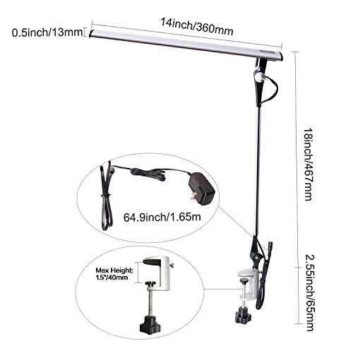 Drafting Table Lamp,Metal Architect LED Desk Lamp, Swing Arm Task Lamp