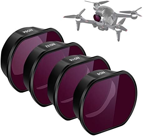 ND Filters for DJI FPV Drone,4K Sequence-ND8 ND16 ND32 ND64 Digital camera Lens Filter Set,Skilled Stage Multi Coated Filters Equipment Suitable with DJI FPV Drone Equipment(4 Pcs)