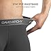 DAVID ARCHY Men's 4 Pack Ultra Soft Micro Modal Underwear Breathable Trunks with Fly (M, Black/Dark Gray)