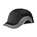 HardCap A1+ 282-ABS150-11 Short Brim Baseball Style Bump Cap with HDPE Protective Liner and Adjustable Back