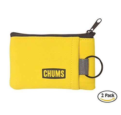 Chums floating marsupial wallet, yellow, 2 pack
