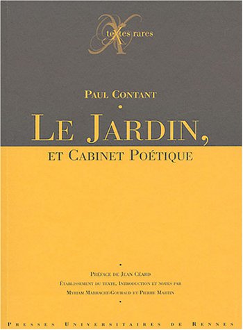 Le  jardin, et cabinet poétique
