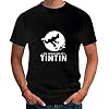 Cartoon Tintin Adventure Classic Animation T Shirts Summer Slim Fit Casual Man Tees Fashion Brand Clothes