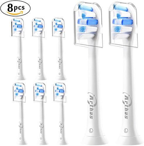 Sonicare Toothbrush Heads Replacement For Philips Sonic Electric Brush Handles DiamondClean Gum Health fits Plaque Control (8 Pack)