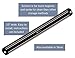 Chef’s Vision Black Wall-Mount Magnetic Knife Holder - Sleek Magnetic Strip for Knives - Modern Magnetic Knife Bar for Easy Access - Ideal Magnetic Knife Holder for Wall - No Knives Included