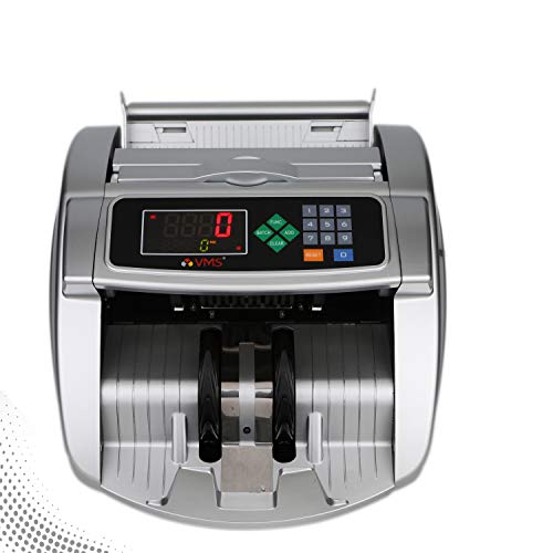 VMS Essentials Money Counting Machine with UV, MG, IR, and MT Counterfeit Bill Detection Plus External Display