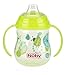 Nuby 1-Pack Designer Series No-Spill Clik-It Grip n' Sip Soft Flex Spout Cup, 9 Ounce - Colors May Vary