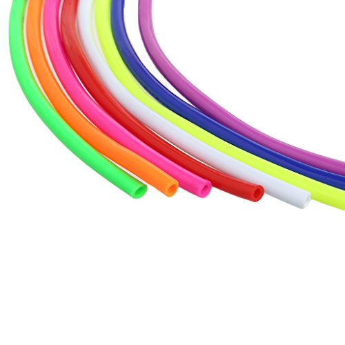 yournameI Motorcycle Bike Fuel Gas Oil Delivery Tube Hose Petrol Pipe 5mm I/D 8mm O/D, 1m (White)