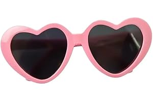 BAOLAILI Pink Pet Heart Sunglasses Photos Props Cute Pet Dog Sunglasses Cat Glasses Sun Flower Glasses Pets Party Decor for Small Dogs Cat Accessories Cute Pet Dog Sunglasses