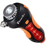 Futuresky Car Safety Hammer 6-In-1 Emergency Life Saving Kit Seatbelt Cutter–Window Breaker–Emergency Rescue Kit–Essential Disaster Escape Tool–Built In Flashlight,Whistle,Magnet&amp;Alarm Lamp