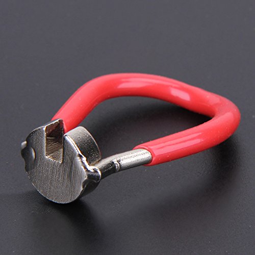 ttnight Bicycle Wheel Spoke Wrench Tool, Bike Spoke Nipple Wrench 3.45mm Wheel Rim Spoke Spanner Repair Tool (Red)