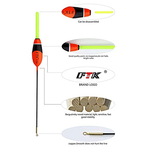 5 Stück Angelposen Hot Portable Durable Drift Tube Fishing Float Bobber Light Stick Angelzubehör – Bild 4