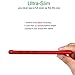REDELEPHAN Compatible with Galaxy S8 Case，Full Body Protection Ultra-Thin Hard PC Case with A Soft HD Screen Protector Anti Scratch Cover for Galaxy S8 (Red)