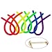 JINSEY [Figit] 6-Pack Neon Stretchy String Fidget Toys, Anti-Anxiety Squishy Sensory Toys - Stretches from 10 Inches to 8 Feet - Best Stress Reducer Relieves ADD ADHD Boredom
