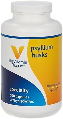 Vitamin Shoppe - Psyllium Husk With Acidophilus, 600 capsules by Vitamin Shoppe