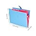 FHEAL Expanding File Folders 5 Pockets Plastic Expandable File Jackets A4 Letter Size,4 Color Accordion Folder Document Holder for School Office Travel