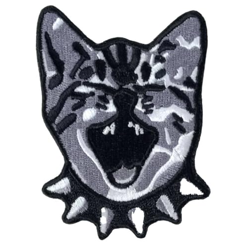 Milwaukee Leather CAT Yell 2.25 x 2.8 Embroidered Patch - 2.25W X 2.8H