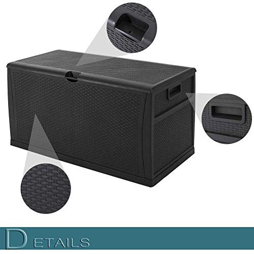 image for Pataku 120 Gallon Patio Deck Boxes Outdoor Storage Container Decorativ
