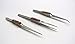 FIBER GRIP TWEEZERS CROSS LOCKING & STRAIGHT SOLDERING TWEEZER JEWELERS SET 3 Pc (E 4)