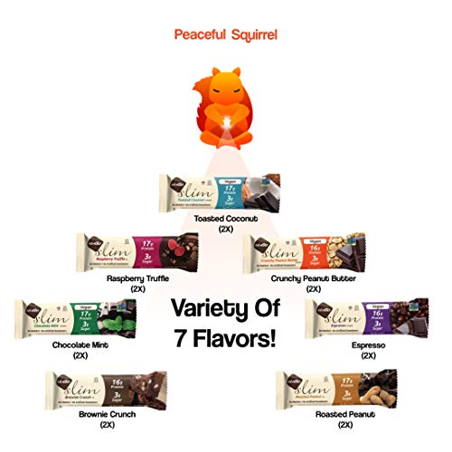 NuGo Slim, Protein Bar Variety Sampler, (7 Flavors,14 Bars Total) 1.