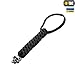 M-Tac Helix Paracord Tactical Knife Lanyard with Skull Bead (Black)