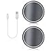 TaiFuMaoYi Led Car Cup Holder Mat Pad Waterproof Bottle Drinks Coaster Built-in Vibration Automatically Turn On at Dark Universal 7-Color Light 2-Packs(Mercedes-Benz)