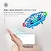 Flying Toys Drones for Kids, 2019 Improved Flying Ball Drone Toy with Infrared Sensor Auto-Avoid Obstacles 360°Rotating LED Light, Mini Quadcopter Hand Operated Drones for Boys or Girls