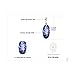 Jewelrypalace 11ct Oval Natural Blue Rainbow Quartz 925 Sterling Silver Pendant Necklace For Women18