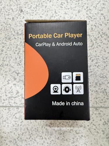 7" Wireless CarPlay Screen for Car, Wireless Carplay Touchscreen for Apple Car Play and Android Auto, Portable Car Stereo with Mirror Link, AUX, Voice Control, GPS Navigation, AirPlay