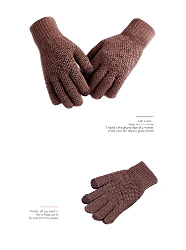 Winter Outdoor Riding Cycling Gloves Soft Thicken Knitted Touch Screen Texting Gloves for Smartphones PC Laptop Tablet Smart Touch-nology in Fingertips Gloves from WaitingU