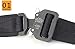 Tactical belt Military Nylon Webbing Belt with Heavy Duty Buckle for Mens (Black)