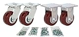 Toolbox Caster Set | 4" for Greenlee, Knaack and