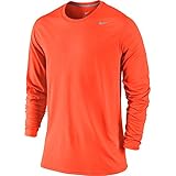 Nike Legend Poly Long Sleeve Top - Large - Hyper Crimson/Carbon Heather