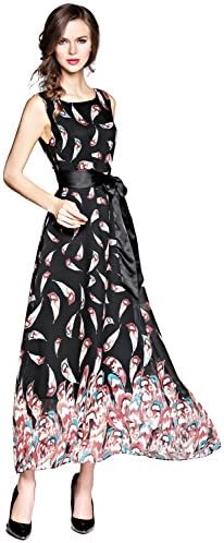 Joy EnvyLand Women Floral Print Wedding Evening Gown Prom Party Beach Maxi Dress