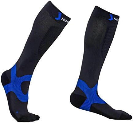 Anti-blister COOLMAX Running Compression Recovery Socks for Men & Women 20-30 mmHg, All-round UV Protection, Moisture Wicking and Recovery Fast