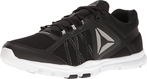 Reebok Men's Yourflex Train 9.0 MT Black/Skull Grey/White/Pewter/Grey Athletic Shoe