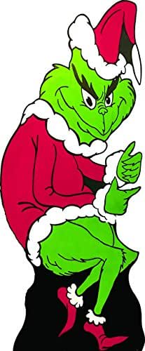 Amazon.com: Grinch Wood Stand Up, Standee, Photo Op, Christmas Lawn Art, Holiday Decoration