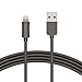 [Metal iPhone Charger] iClever BoostLink iPhone Charger Cable/Apple MFi Certified Cable, 3.3ft Metal Braided Lightning to USB Cable for iPhone X/ 8/ 8 Plus/ 7/ 6s/ 6s Plus/ 6/ 5s, iPad Air/ Mini/ Pro