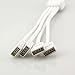 RGBZONE 4 Pins Splitter Cable Y-Splitter (Four Way) for 5050 3528 RGB LED Light Strip with 5 Male 4 Pin Plugs