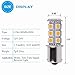 YITAMOTOR 20x Super Bright 1156 BA15S 1141 1003 18-SMD LED Light Bulbs Used for RV Camper Lights Tail Backup Reverse Lights Warm White, 12v-24v