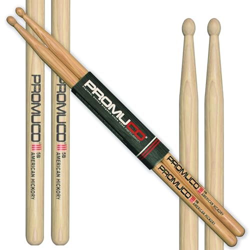 Promuco プロムコ ドラムスティック American Hickory 18015B ヒッコリー材 (405mm × 16.0mm)