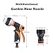 LALBITOOI Hose Nozzle Garden Hose Nozzle Spray Nozzle High Pressure Hose Nozzle Heavy Duty Water nozzle Heavy Duty for Outdoor Watering Plants, Lawns-Car Washing, Garden Watering, Pets Showering